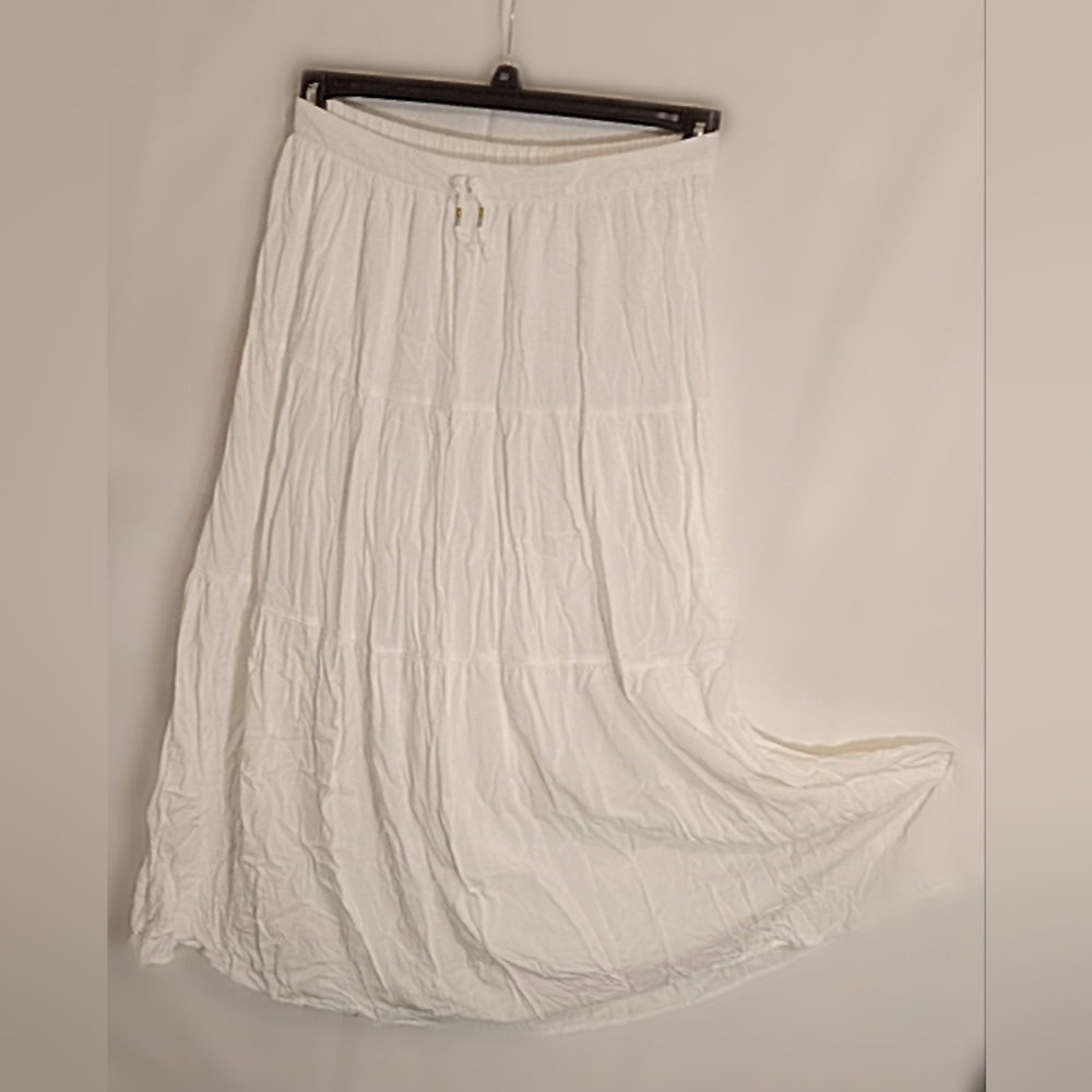 White Crinkle Prairie Shirt XL
